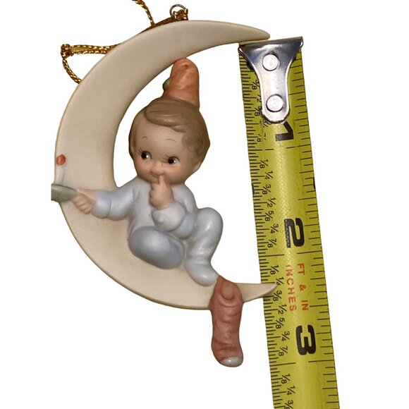 1994 Lucie Attwell figurine ornament boy and the moon - Picture 6 of 8